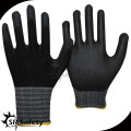 SRSAFETY guantes de nitrilo spandex hechos en China con buen agarre / guantes de seguridad